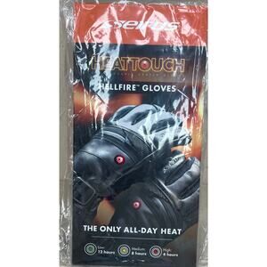 Seirus HeatTouch Hellfire Rechargeable Heated Gloves Black NEW WITH TAGS!!!!